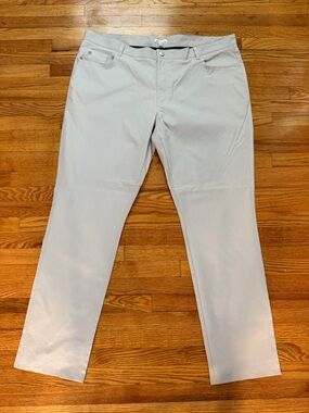 NWT Peter Millar eb66 Performance Five-Pocket Pant - British Grey (44x34)